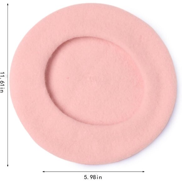 Wool Beret Hat Unisex French Classic Warm Winter Casual Fashion Accessory - Picture 2 of 6